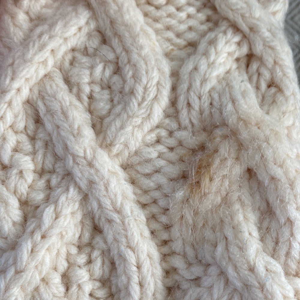 J. Crew Cream Cable Knit Turtleneck Sweater - Picture 8 of 8